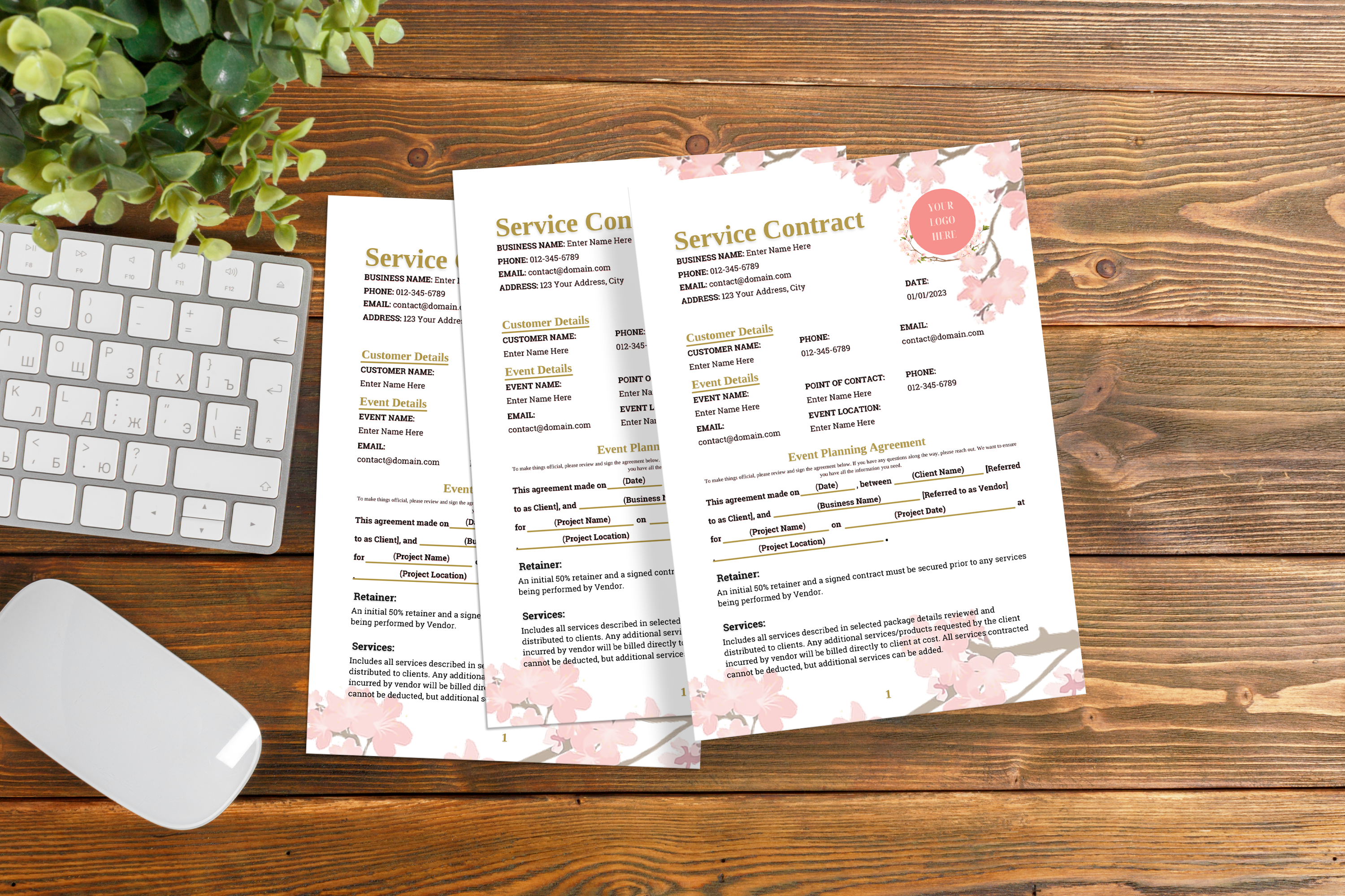 Floral Service Contract Template
