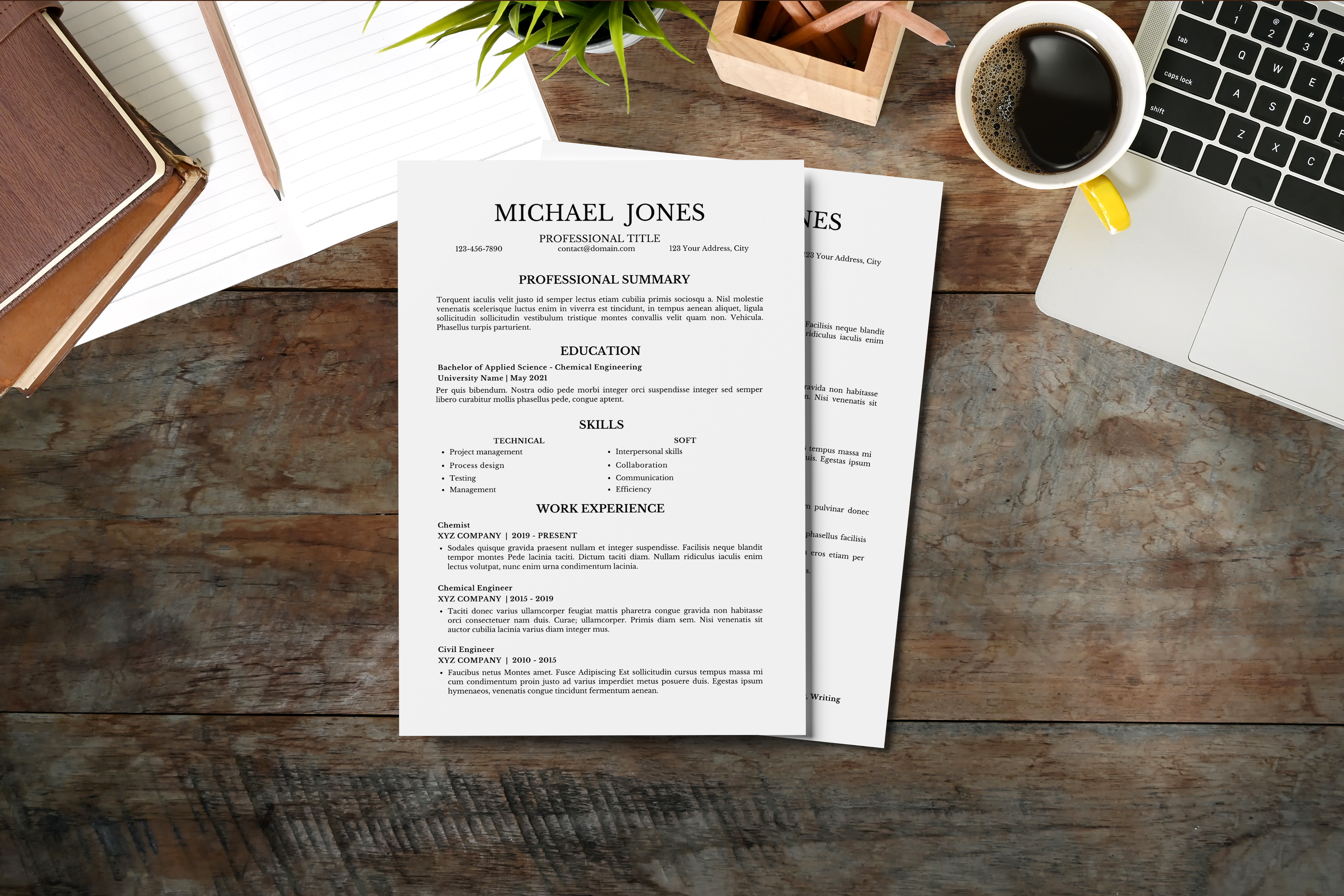 Minimal ATS Friendly Resume Template