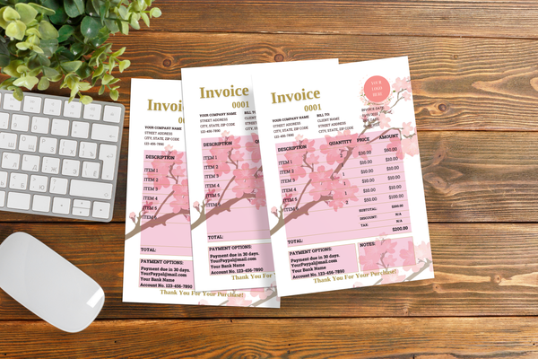 Floral Invoice Template – ThisisCandA