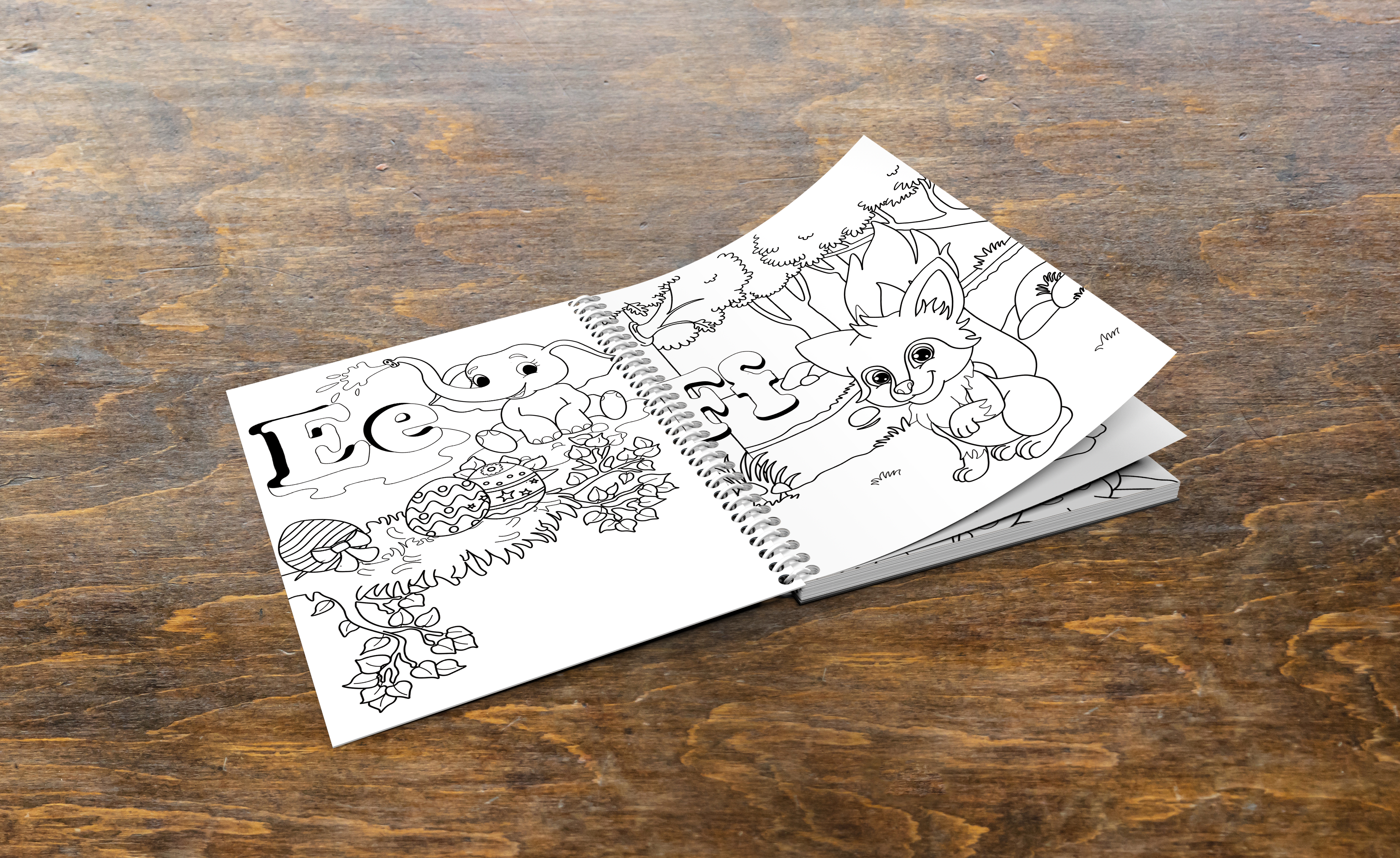 Personalized ABC Animal Alphabet Coloring Book for Kids