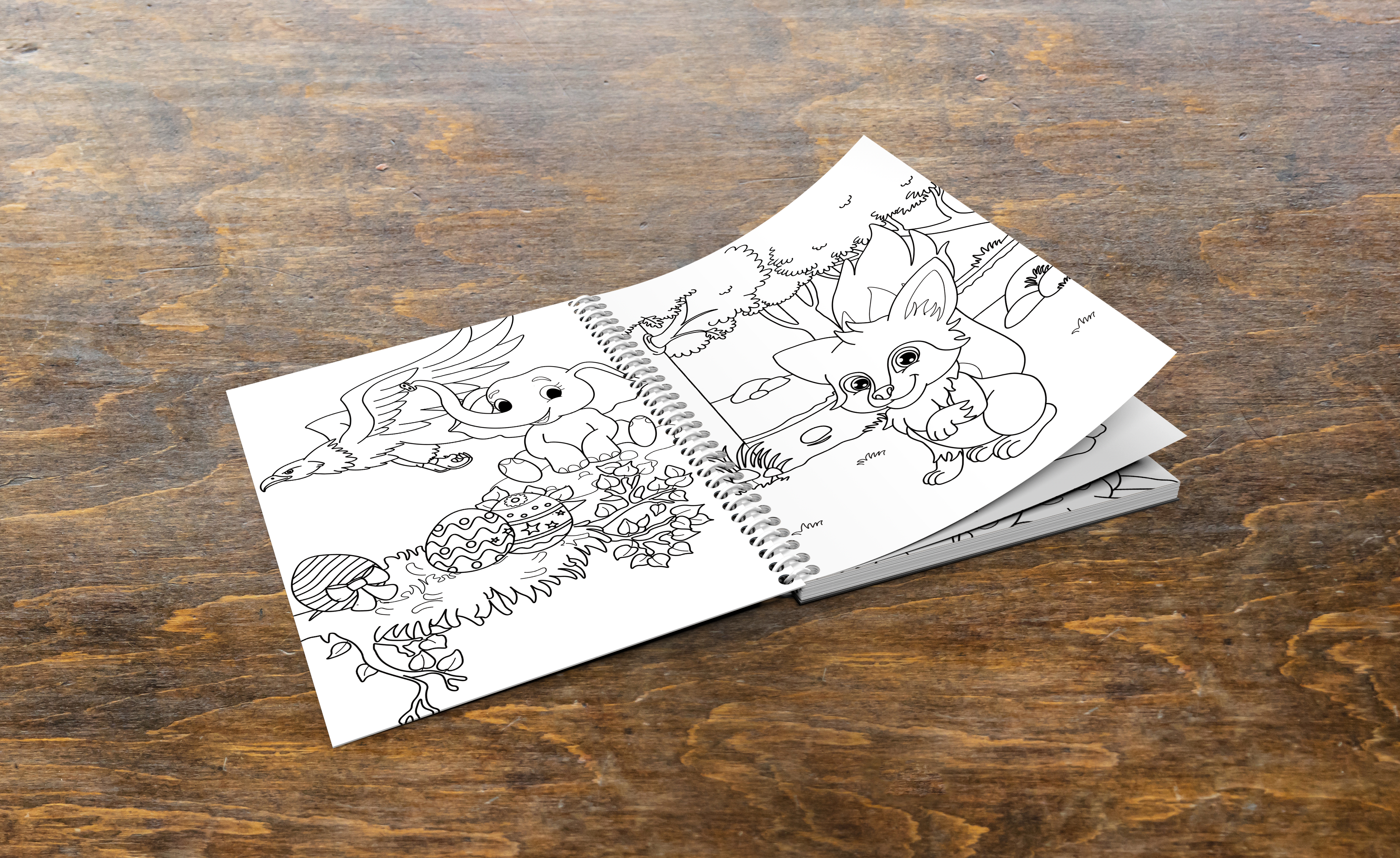 Wildlife Animal Personalized Printable Coloring Book for Adults