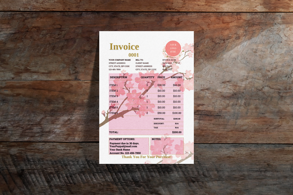 Floral Invoice Template – ThisisCandA