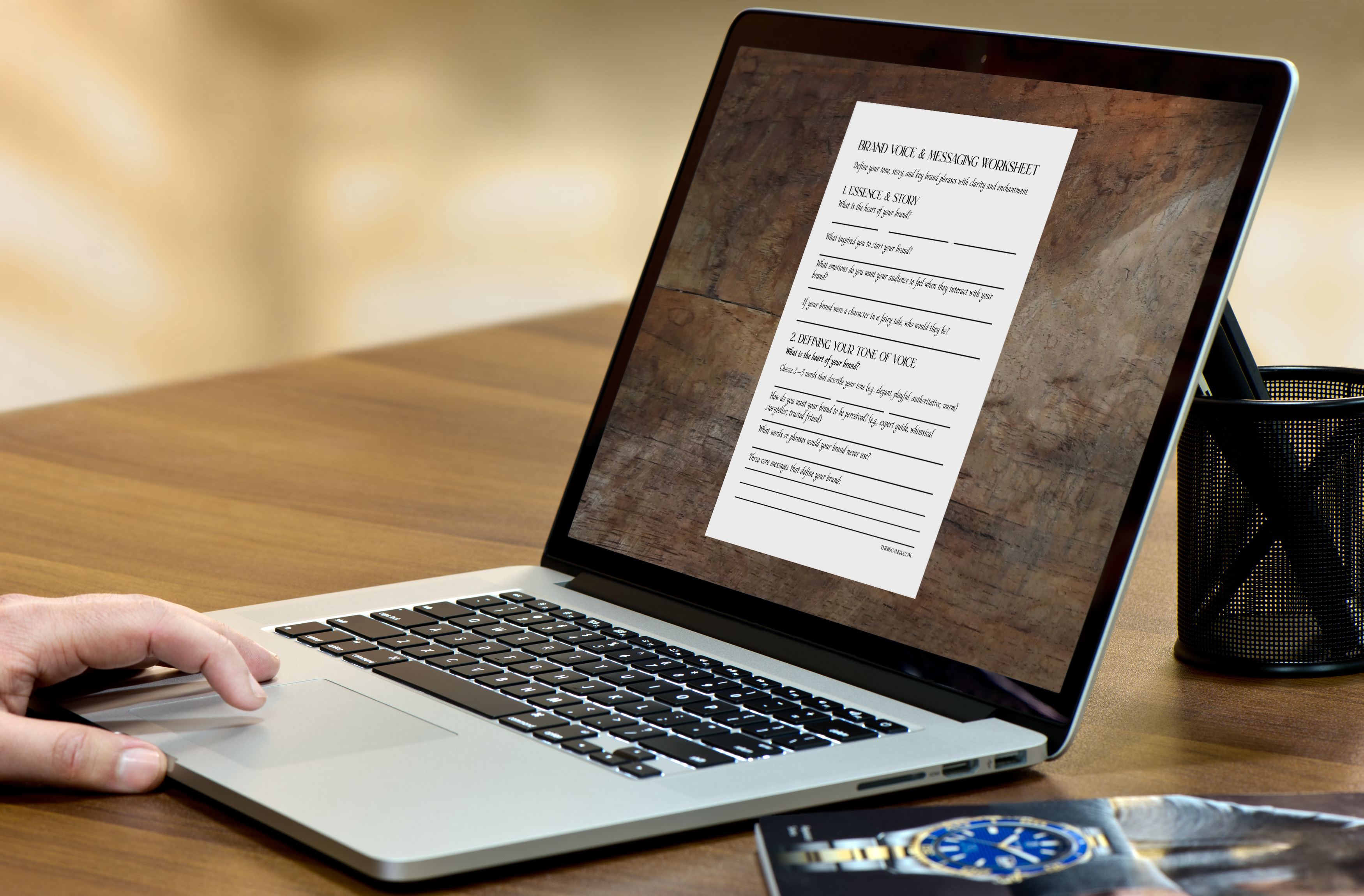Magic Manifesto - Editable Brand Voice & Messaging Worksheet