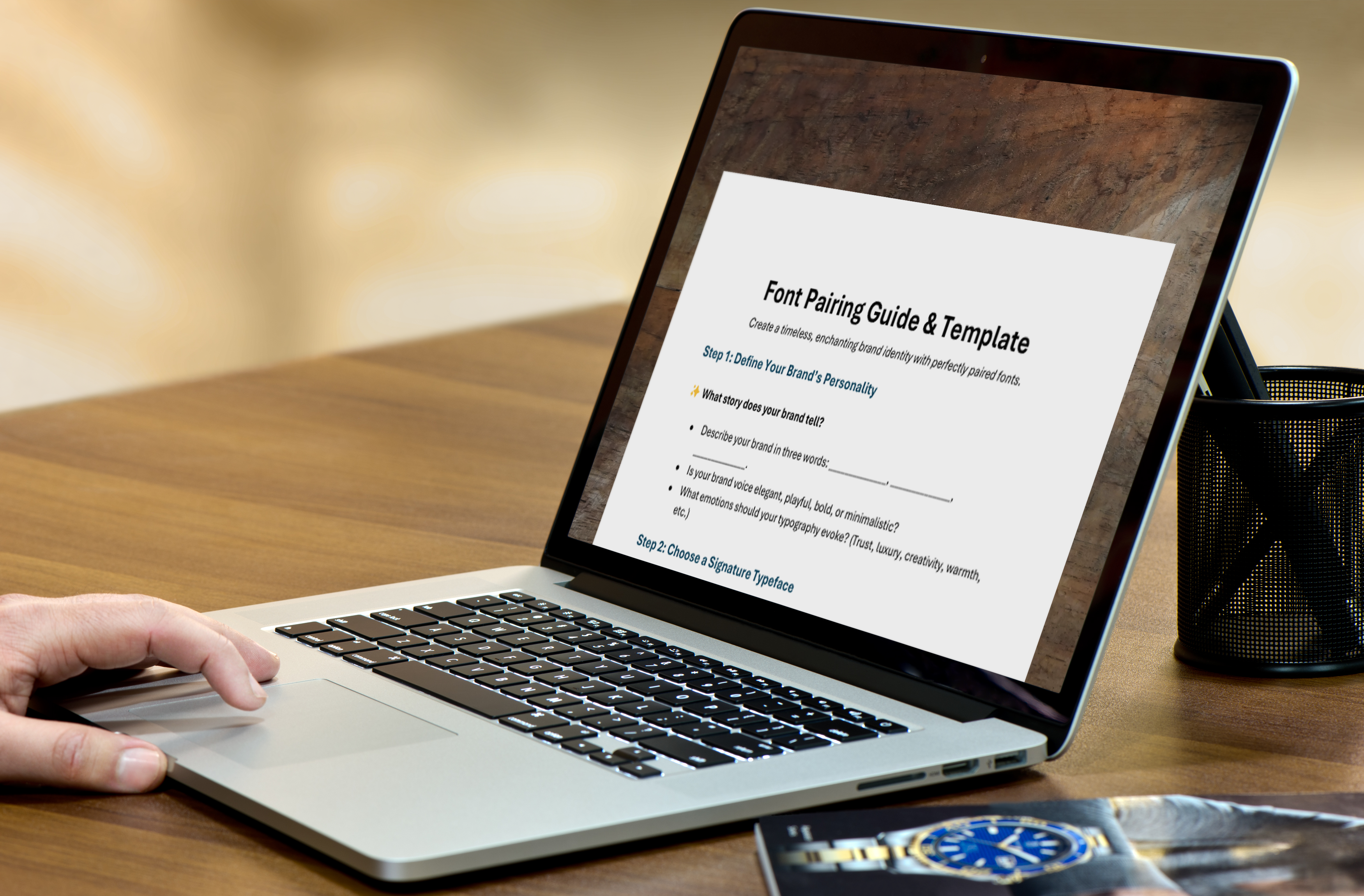 Magic Manifesto - Font Pairing Guide & Template