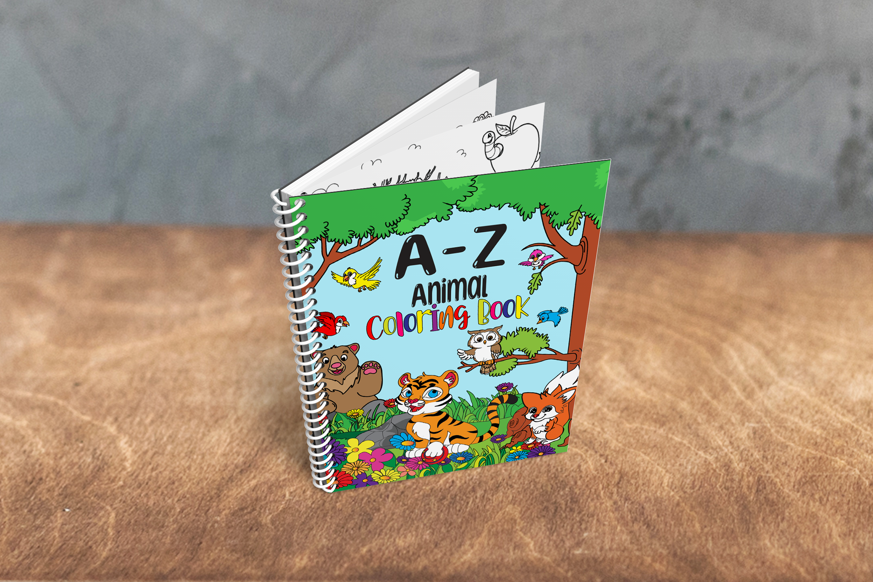 Printable Animal Alphabet Coloring Pages for Kids