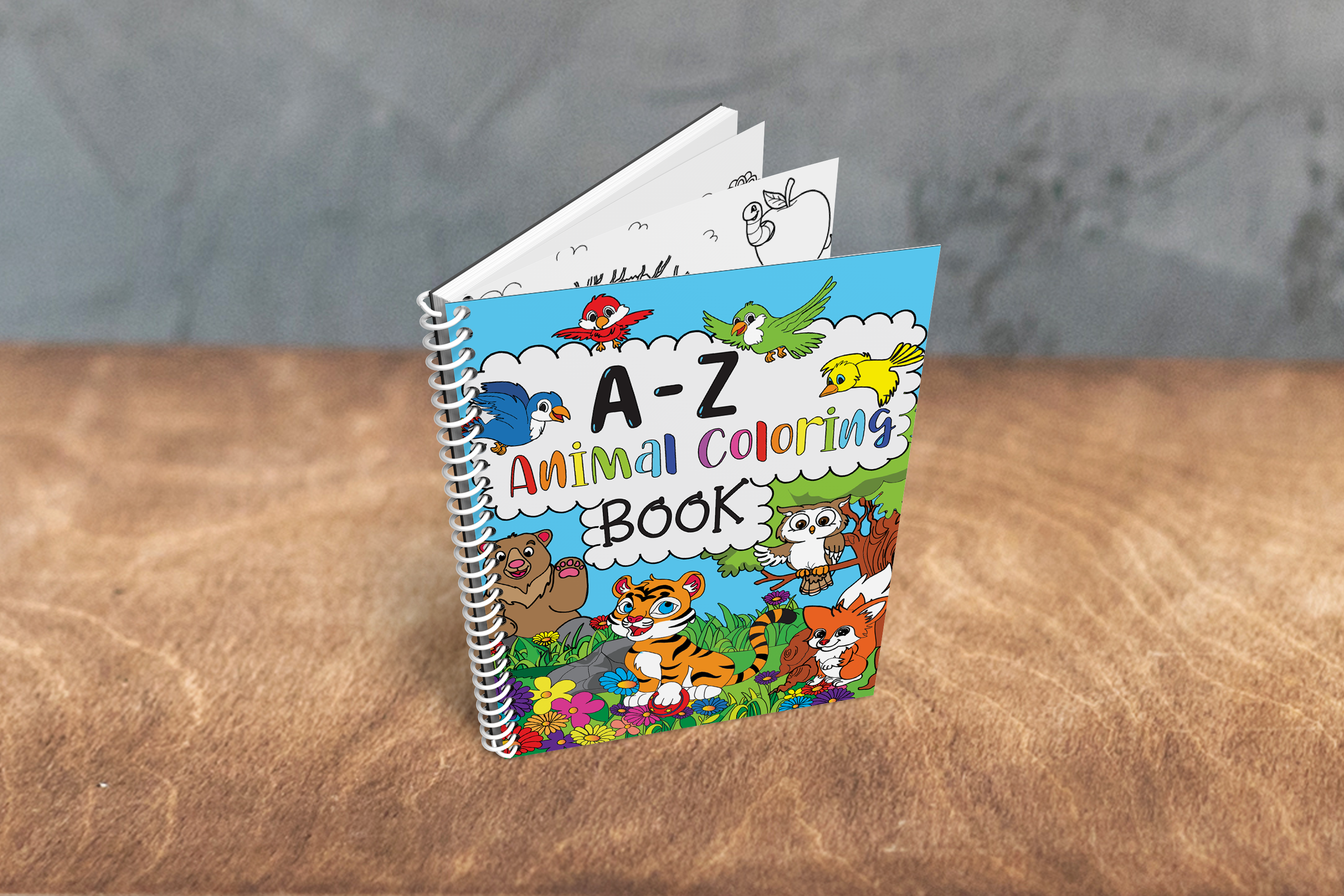 Personalized ABC Animal Alphabet Coloring Book for Kids