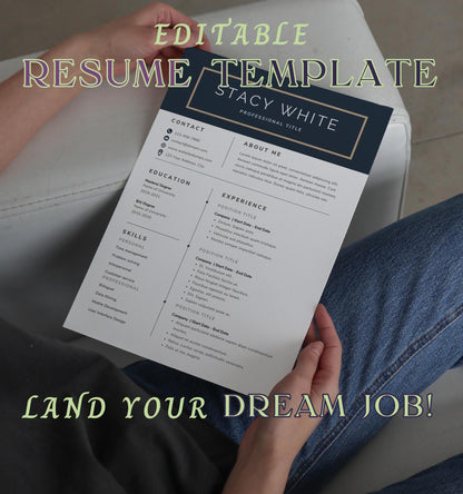 Professional Resume Template Bundle for MS Word, Google Docs & Canva